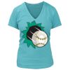 Women's Premium Deep V-Neck T-Shirt Thumbnail