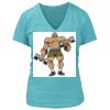 Women's Premium Deep V-Neck T-Shirt Thumbnail