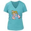 Women's Premium Deep V-Neck T-Shirt Thumbnail