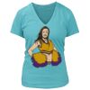 Women's Premium Deep V-Neck T-Shirt Thumbnail