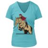 Women's Premium Deep V-Neck T-Shirt Thumbnail