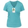 Women's Premium Deep V-Neck T-Shirt Thumbnail