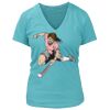 Women's Premium Deep V-Neck T-Shirt Thumbnail