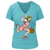 Women's Premium Deep V-Neck T-Shirt Thumbnail