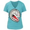 Women's Premium Deep V-Neck T-Shirt Thumbnail