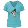 Women's Premium Deep V-Neck T-Shirt Thumbnail