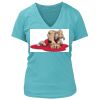 Women's Premium Deep V-Neck T-Shirt Thumbnail