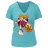 Women's Premium Deep V-Neck T-Shirt Thumbnail