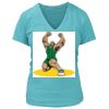 Women's Premium Deep V-Neck T-Shirt Thumbnail