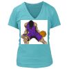 Women's Premium Deep V-Neck T-Shirt Thumbnail