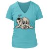 Women's Premium Deep V-Neck T-Shirt Thumbnail