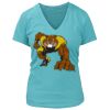 Women's Premium Deep V-Neck T-Shirt Thumbnail