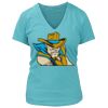 Women's Premium Deep V-Neck T-Shirt Thumbnail
