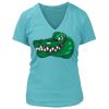 Women's Premium Deep V-Neck T-Shirt Thumbnail