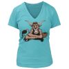 Women's Premium Deep V-Neck T-Shirt Thumbnail