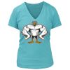 Women's Premium Deep V-Neck T-Shirt Thumbnail