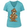 Women's Premium Deep V-Neck T-Shirt Thumbnail