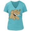 Women's Premium Deep V-Neck T-Shirt Thumbnail