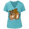 Women's Premium Deep V-Neck T-Shirt Thumbnail