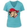 Women's Premium Deep V-Neck T-Shirt Thumbnail