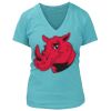 Women's Premium Deep V-Neck T-Shirt Thumbnail