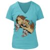 Women's Premium Deep V-Neck T-Shirt Thumbnail