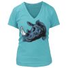 Women's Premium Deep V-Neck T-Shirt Thumbnail