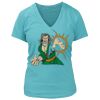Women's Premium Deep V-Neck T-Shirt Thumbnail
