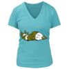 Women's Premium Deep V-Neck T-Shirt Thumbnail