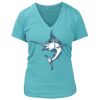 Women's Premium Deep V-Neck T-Shirt Thumbnail