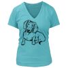 Women's Premium Deep V-Neck T-Shirt Thumbnail