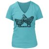 Women's Premium Deep V-Neck T-Shirt Thumbnail