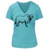 Women's Premium Deep V-Neck T-Shirt Thumbnail
