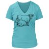 Women's Premium Deep V-Neck T-Shirt Thumbnail