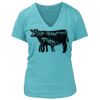 Women's Premium Deep V-Neck T-Shirt Thumbnail
