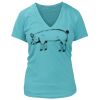 Women's Premium Deep V-Neck T-Shirt Thumbnail