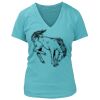 Women's Premium Deep V-Neck T-Shirt Thumbnail