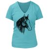 Women's Premium Deep V-Neck T-Shirt Thumbnail