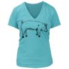 Women's Premium Deep V-Neck T-Shirt Thumbnail