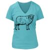 Women's Premium Deep V-Neck T-Shirt Thumbnail