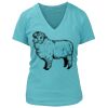 Women's Premium Deep V-Neck T-Shirt Thumbnail