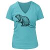 Women's Premium Deep V-Neck T-Shirt Thumbnail