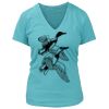 Women's Premium Deep V-Neck T-Shirt Thumbnail