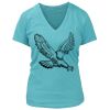 Women's Premium Deep V-Neck T-Shirt Thumbnail