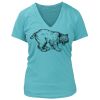 Women's Premium Deep V-Neck T-Shirt Thumbnail