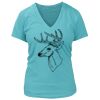 Women's Premium Deep V-Neck T-Shirt Thumbnail