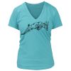 Women's Premium Deep V-Neck T-Shirt Thumbnail