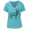 Women's Premium Deep V-Neck T-Shirt Thumbnail