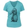 Women's Premium Deep V-Neck T-Shirt Thumbnail