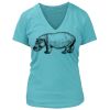 Women's Premium Deep V-Neck T-Shirt Thumbnail